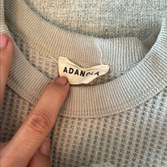 ADANOLA Cozy Waffle Knit Lounge Set - Picture 2 of 5